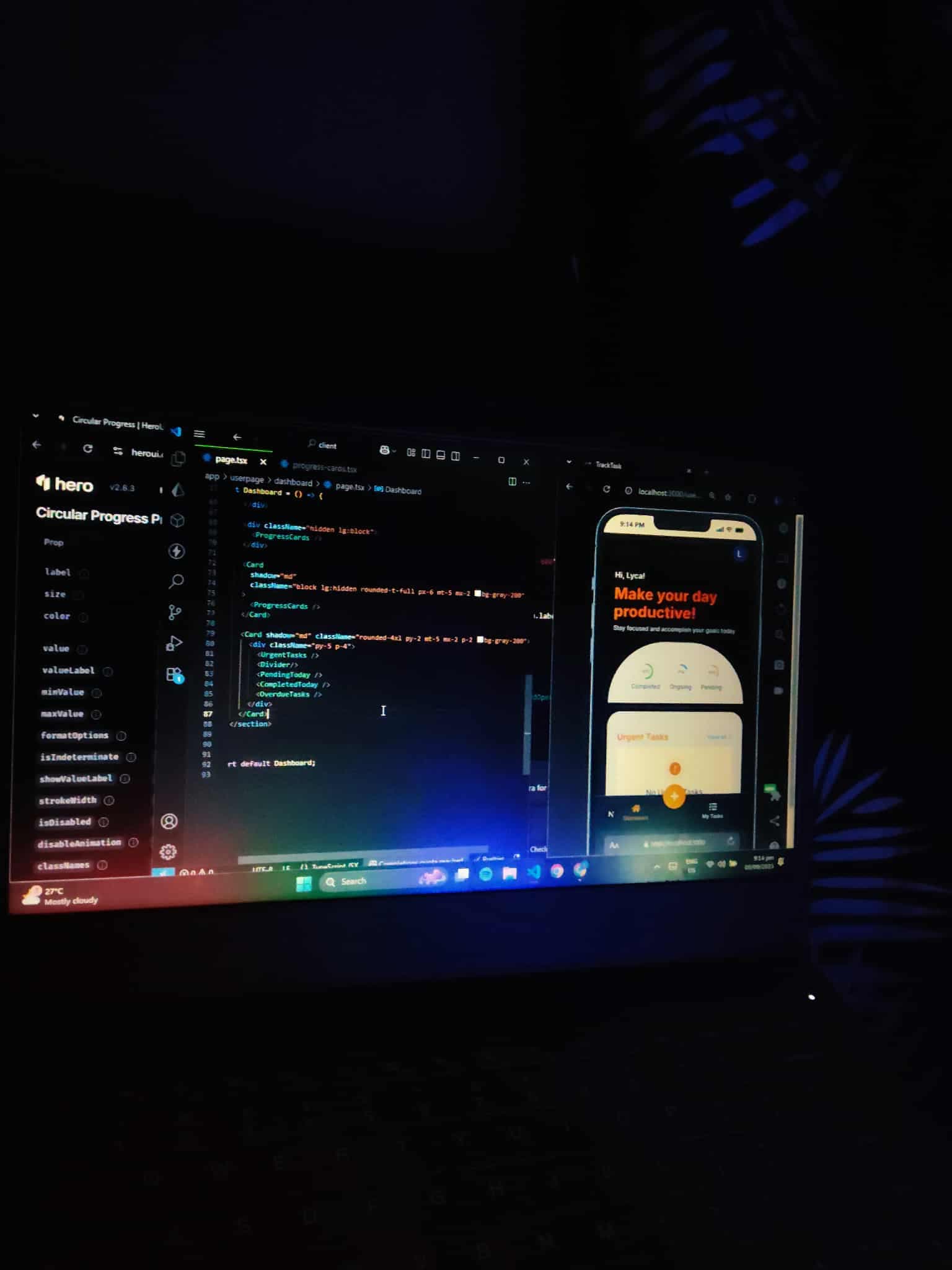 Upskilling into Next.js, Express.js, MongoDB stack screenshot