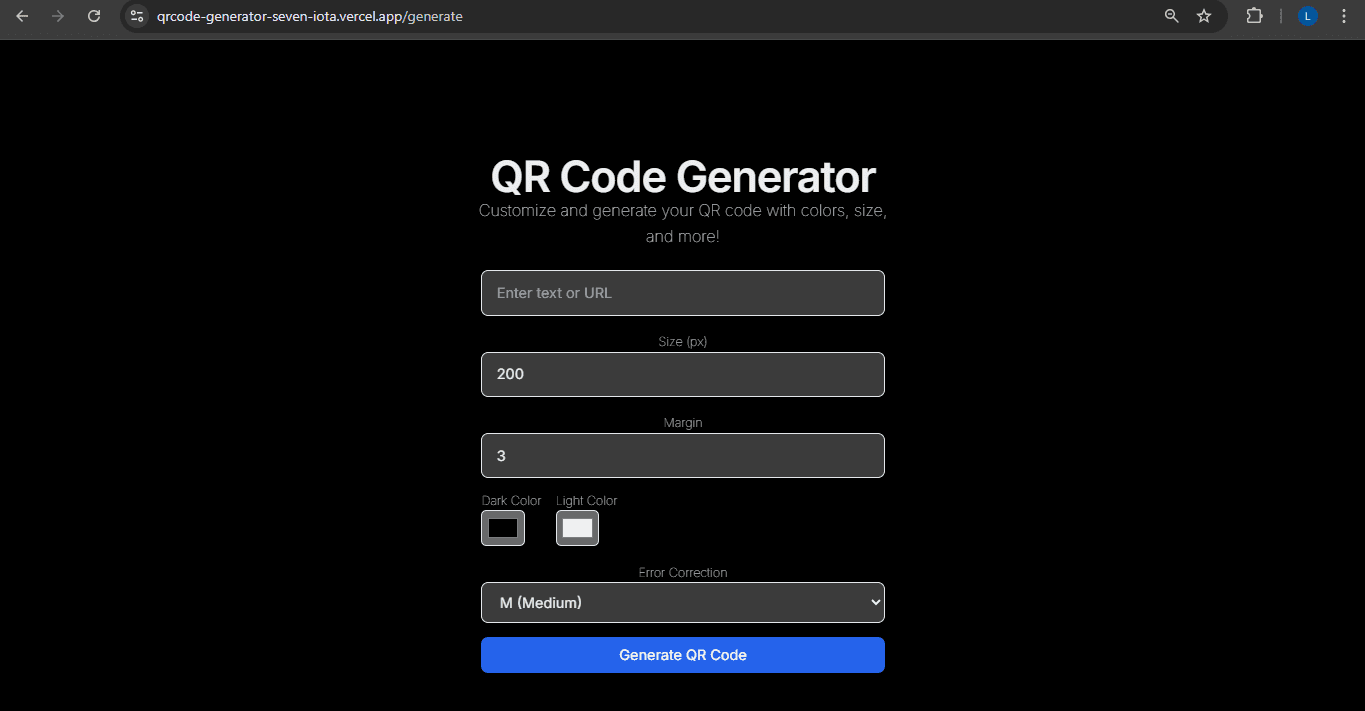 QR Code Generator